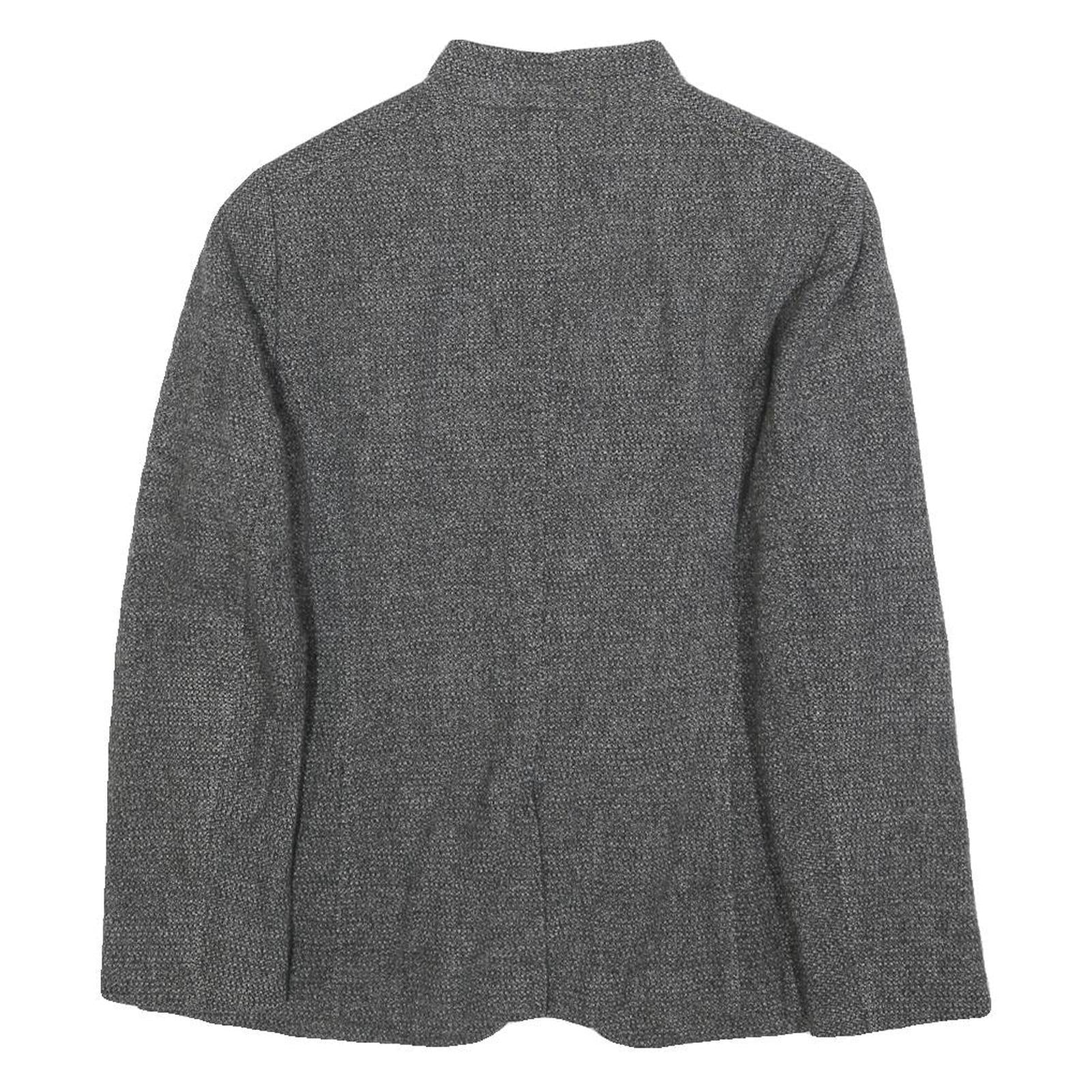 BOGNER Womens Grey Button Jacket XL Woven Classic Formal Tailored