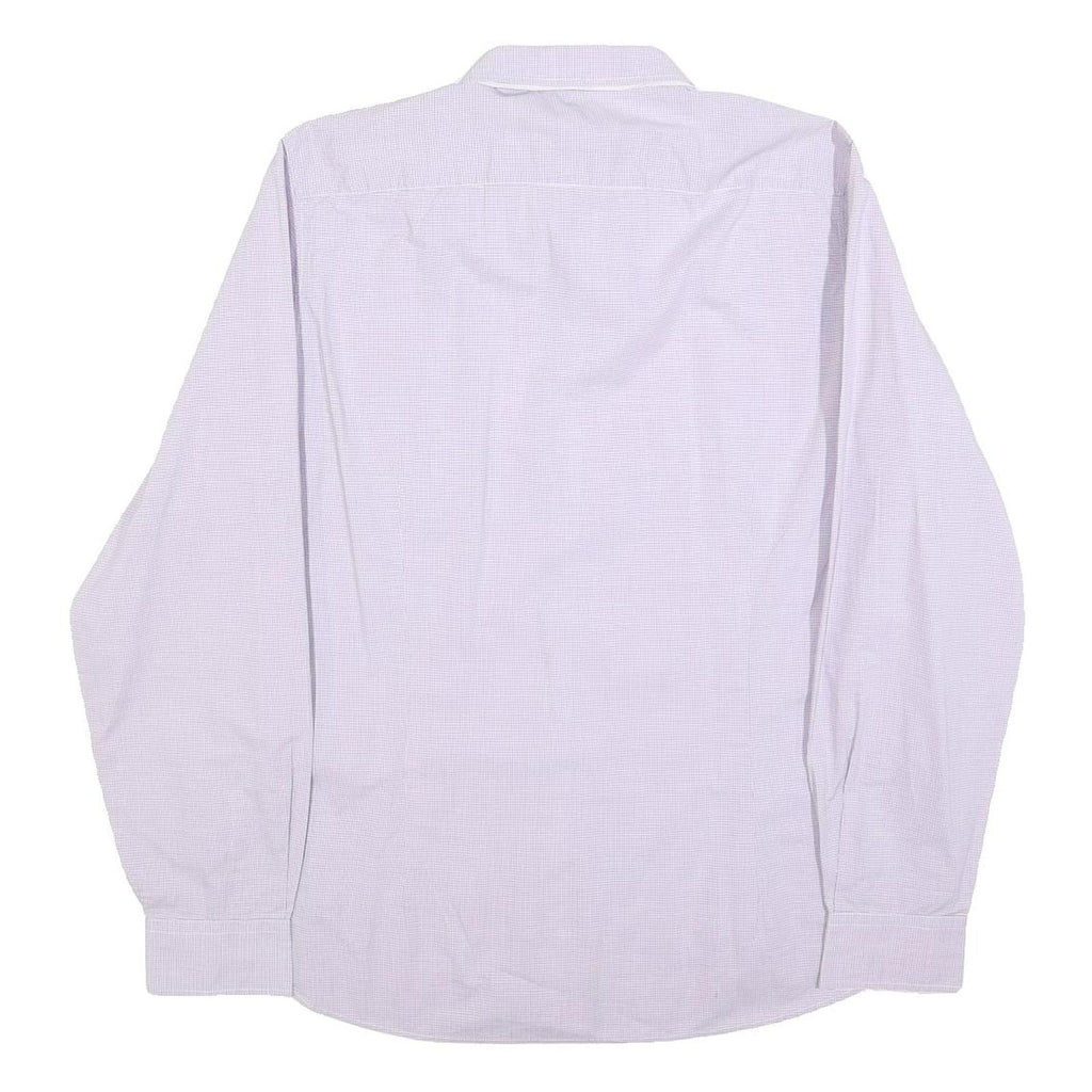 TED BAKER Mens Lilac Shirt L Cotton Blend Long Sleeve Button Casual