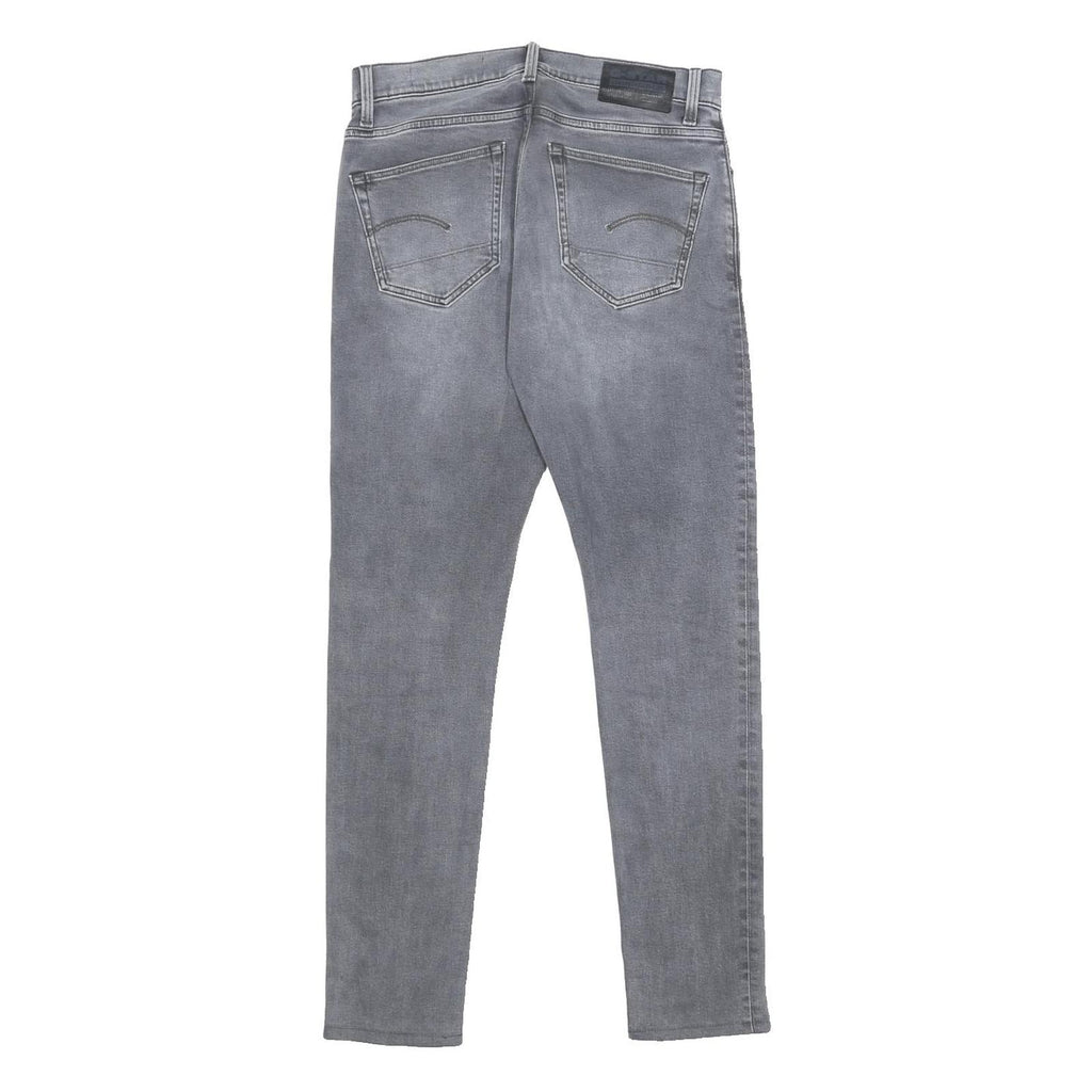 G-STAR Mens Slim Grey Denim Jeans W29 L31 Button Closure Casual Fashion