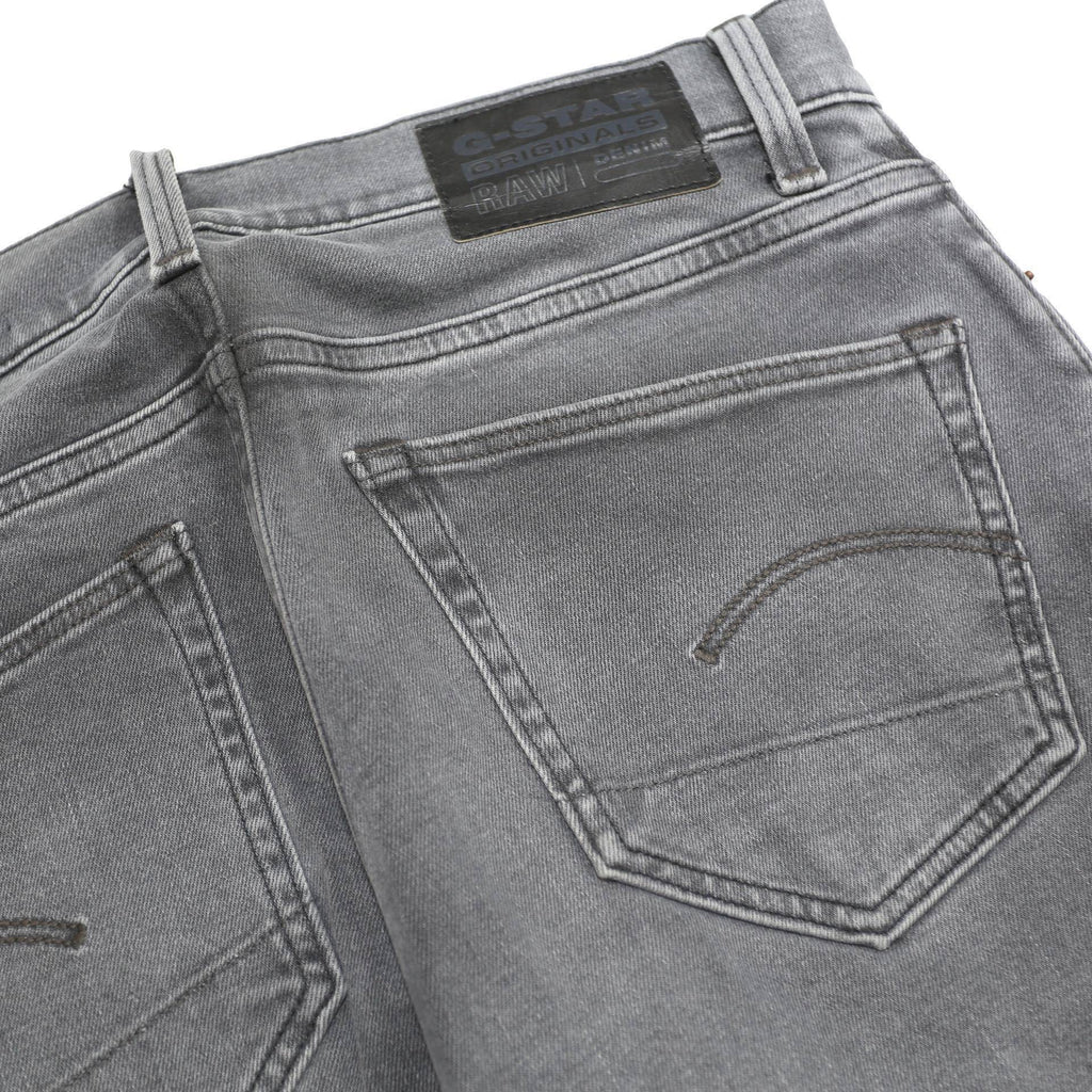 G-STAR Mens Slim Grey Denim Jeans W29 L31 Button Closure Casual Fashion