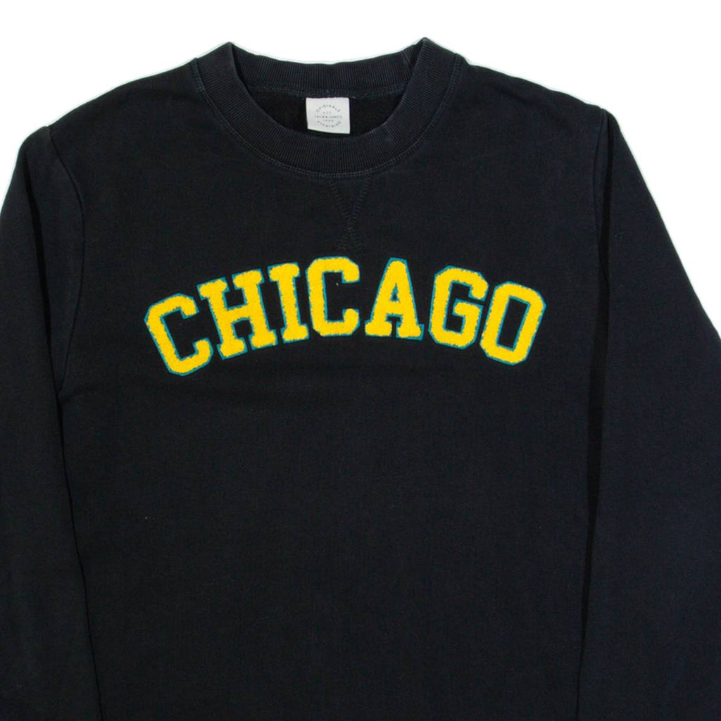JACK & JONES Chicago Mens Sweatshirt Black USA L