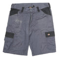 DICKIES Mens Shorts Grey & Black Cargo M W36 Workwear Cotton Pockets