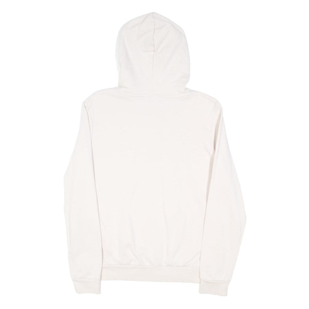 PUMA Mens White Hoodie L Cotton Blend Classic Logo Pullover Sweatshirt