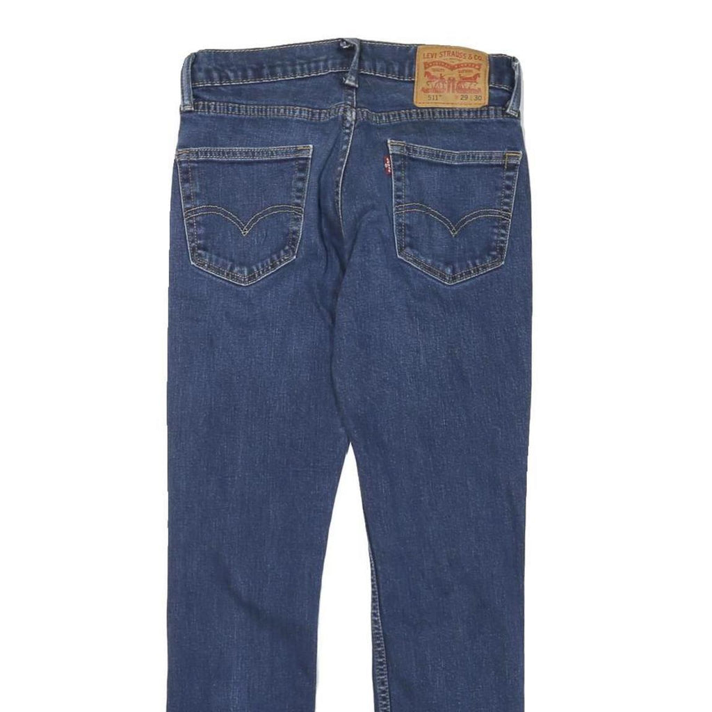 LEVI'S 511 Slim Mens Jeans Blue Slim Skinny Denim W29 L30 Classic Fit Zip