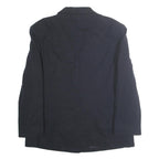 RICHARD MULLER Womens Black Wool Classic Button Jacket L Tailored Plain