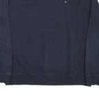 TOMMY HILFIGER Womens Navy Blue Crew Neck M Sweatshirt Logo Cotton Blend