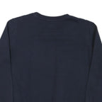 TOMMY HILFIGER Womens Navy Blue Crew Neck M Sweatshirt Logo Cotton Blend