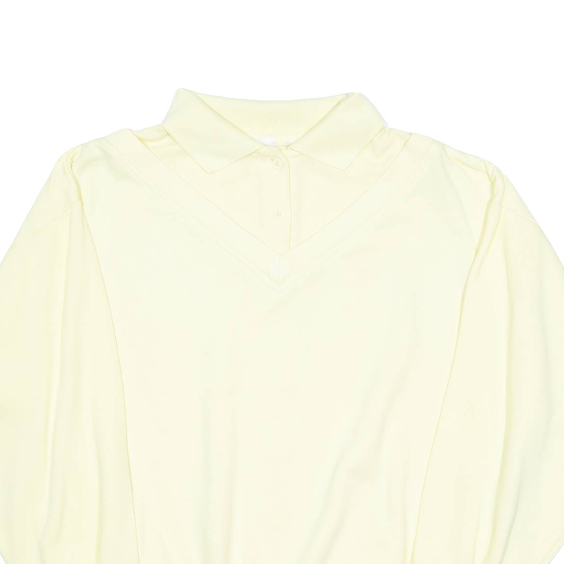 Womens Sweatshirt Yellow Collared M