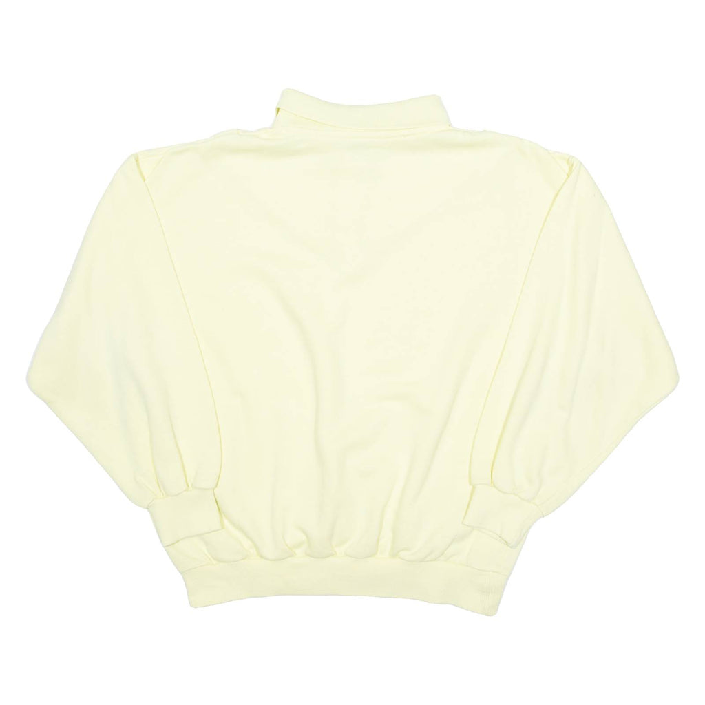 Womens Sweatshirt Yellow Collared M