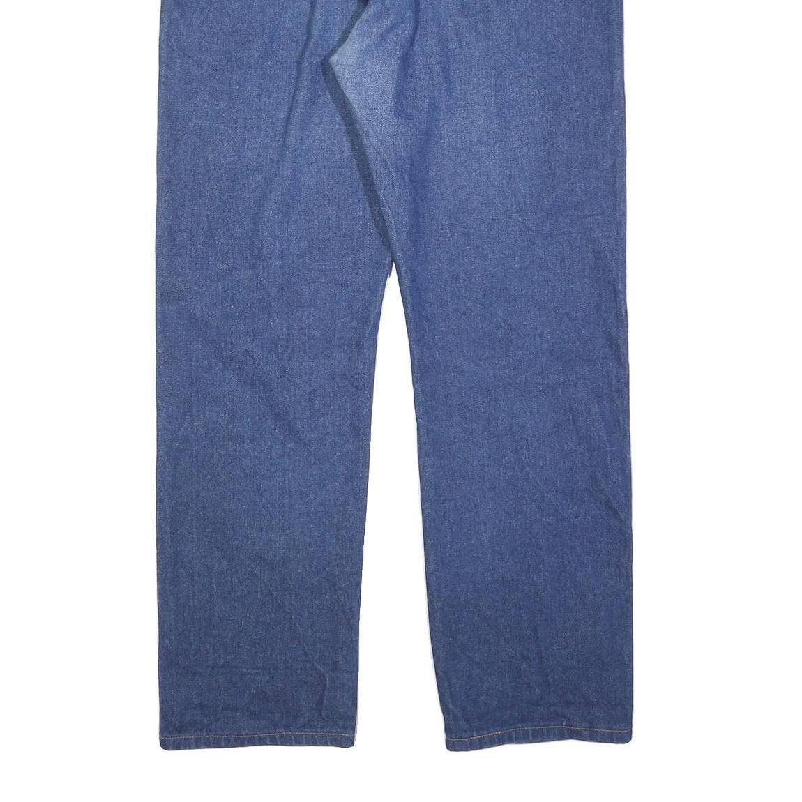 WRANGLER Mens Regular Blue Denim Jeans W36 L31 Classic Zip Cotton Blend Pockets