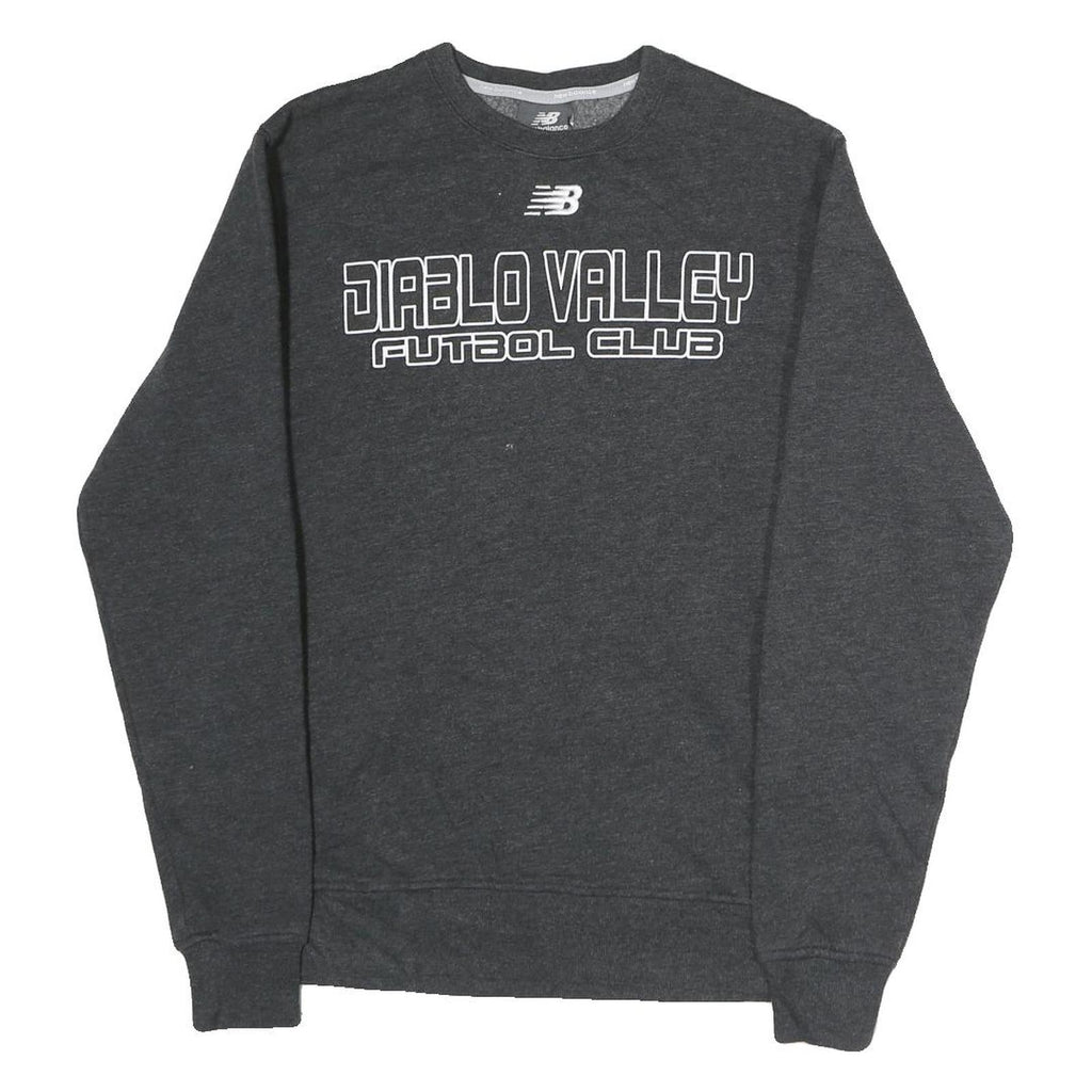 NEW BALANCE Womens Charcoal Diablo Valley Futbol Club Crew Neck M Sweatshirt