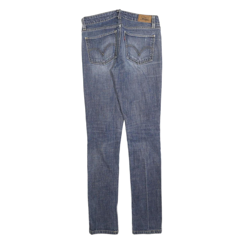 LEVI'S 518 Womens Jeans Blue Slim Skinny Denim Medium W28 L32 Stretch Classic