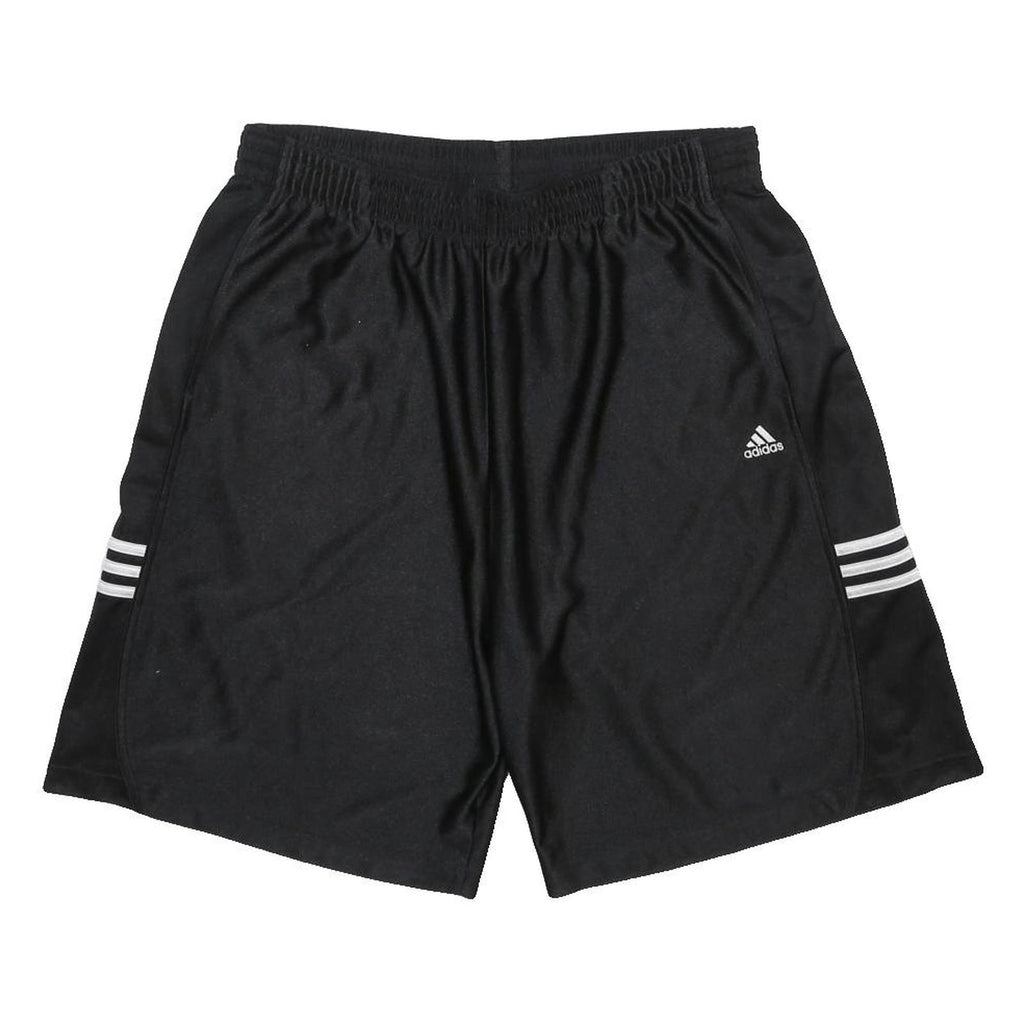 ADIDAS Mens Black Sports Casual Shorts XL W32 Lightweight Polyester Elastic