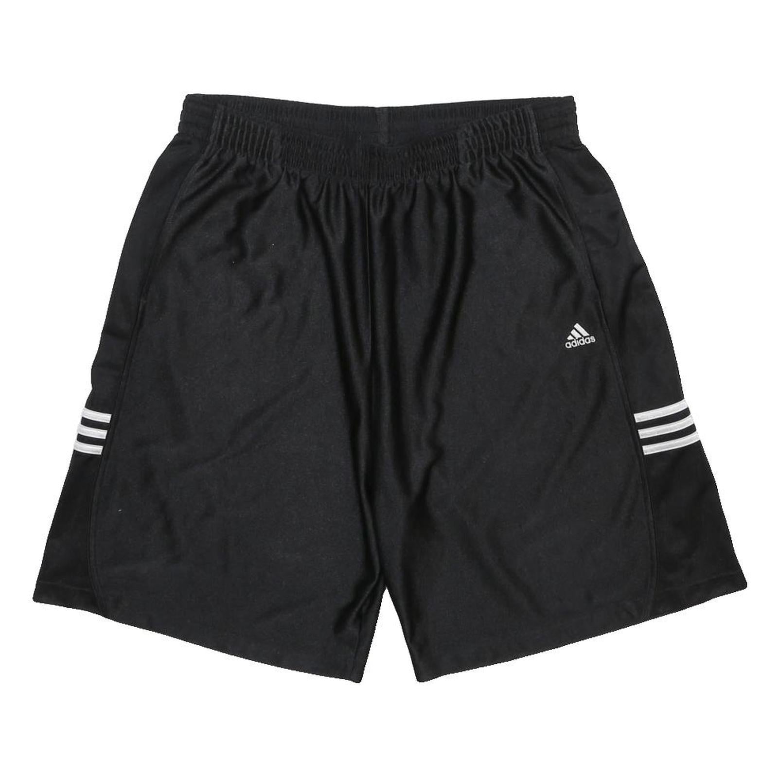 ADIDAS Mens Black Sports Casual Shorts XL W32 Lightweight Polyester Elastic