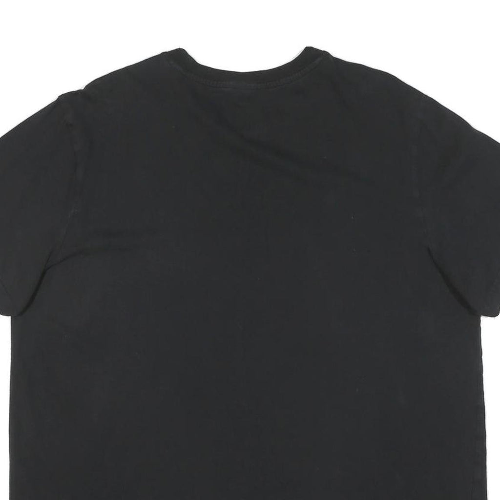 ADIDAS Mens Black Cotton Graphic T-Shirt XL Short Sleeve Crew Neck Sports Logo