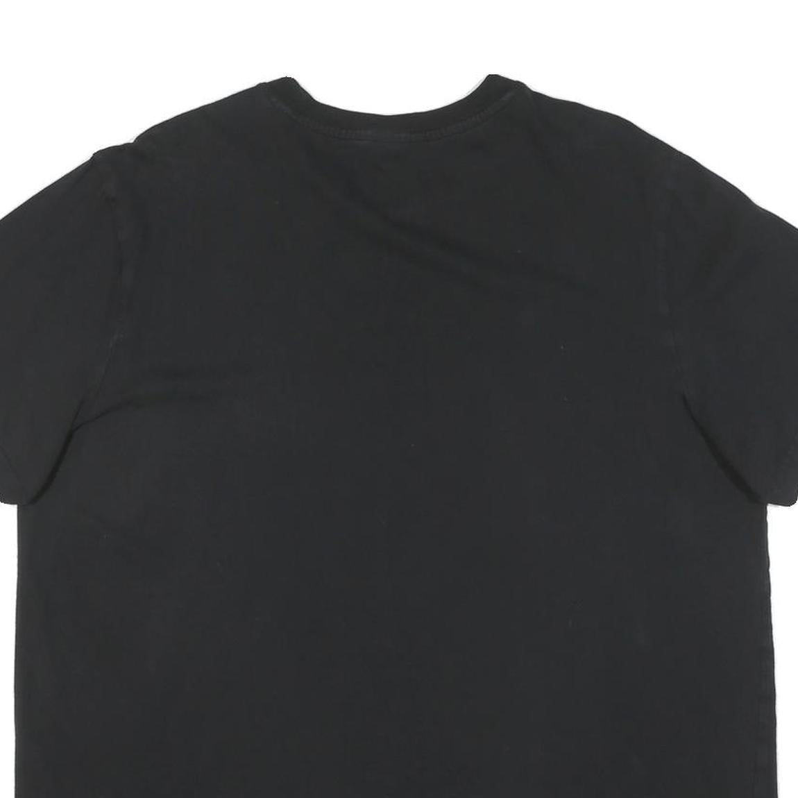 ADIDAS Mens Black Cotton Graphic T-Shirt XL Short Sleeve Crew Neck Sports Logo