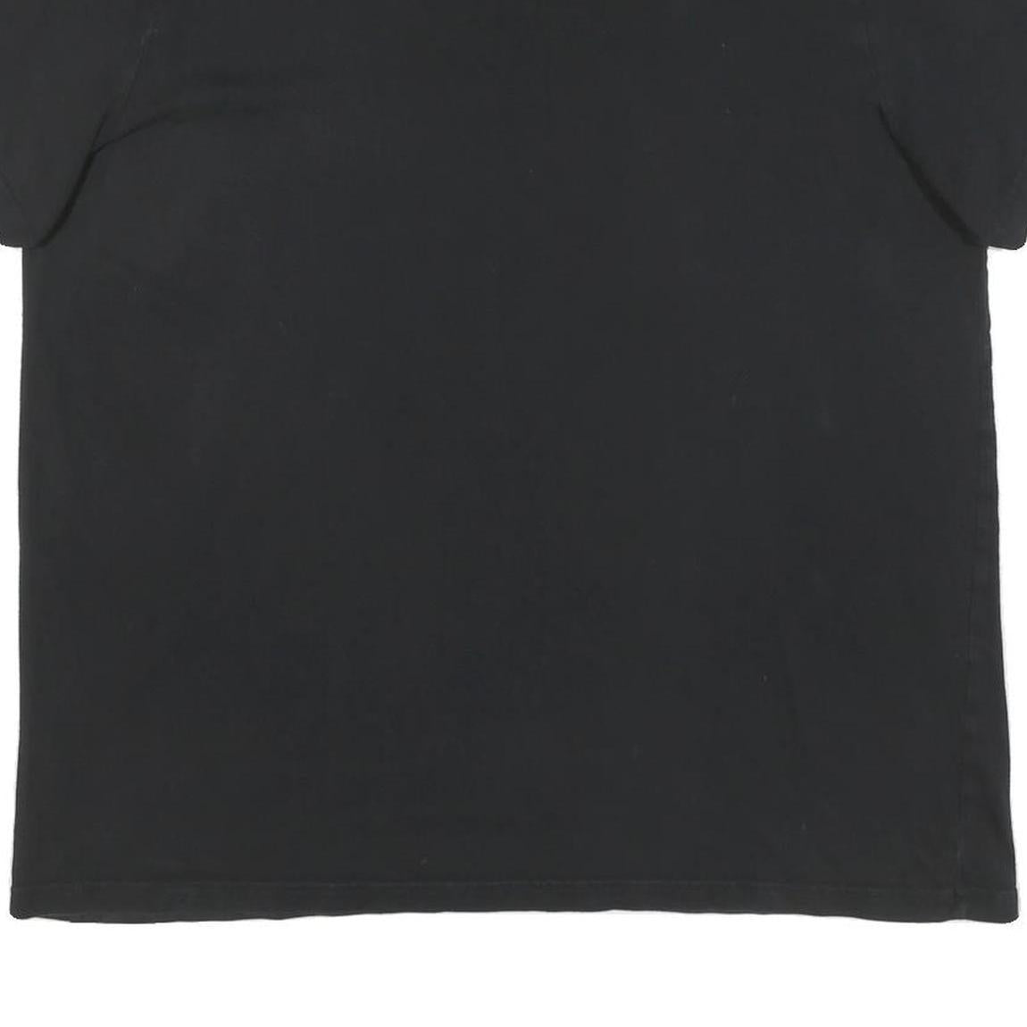 ADIDAS Mens Black Cotton Graphic T-Shirt XL Short Sleeve Crew Neck Sports Logo