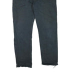 LEVI'S 501 Mens Jeans Black Regular Straight Denim W32 L27 Button Cotton Blend