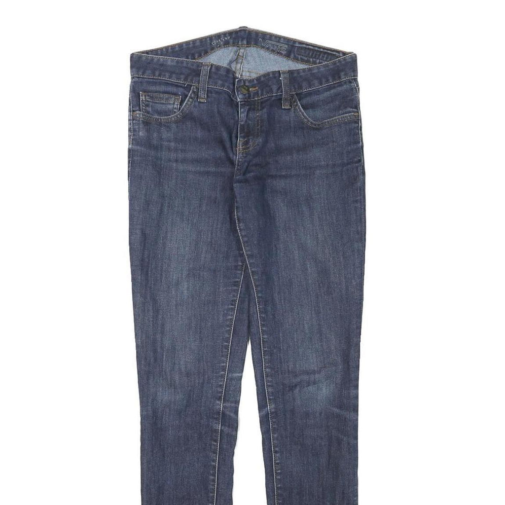 VANS Womens Blue Slim Skinny Denim Jeans W29 L31 Stretch Cotton Blend Zip