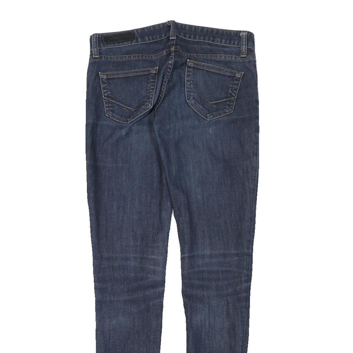 VANS Womens Blue Slim Skinny Denim Jeans W29 L31 Stretch Cotton Blend Zip