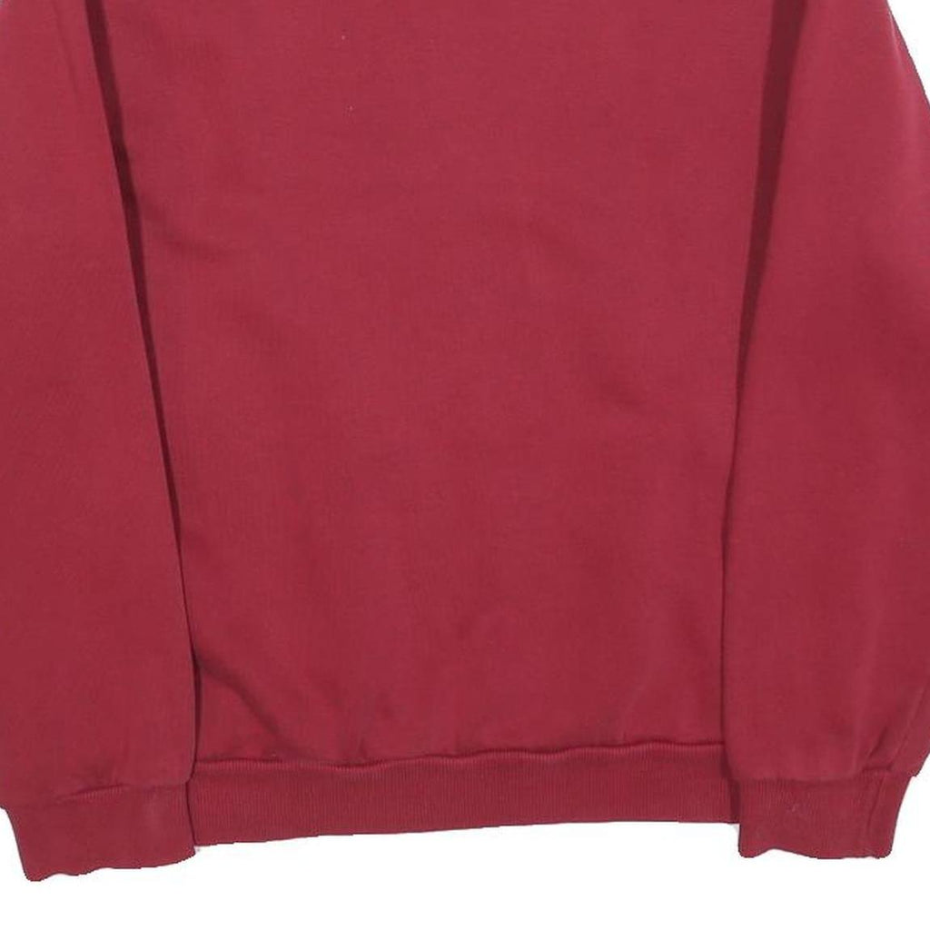 PUMA Mens Red Crew Neck S Cotton Blend Sweatshirt Logo Print