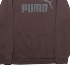 PUMA Mens Maroon Cotton Blend Crew Neck S Sweatshirt Sportswear Pullover