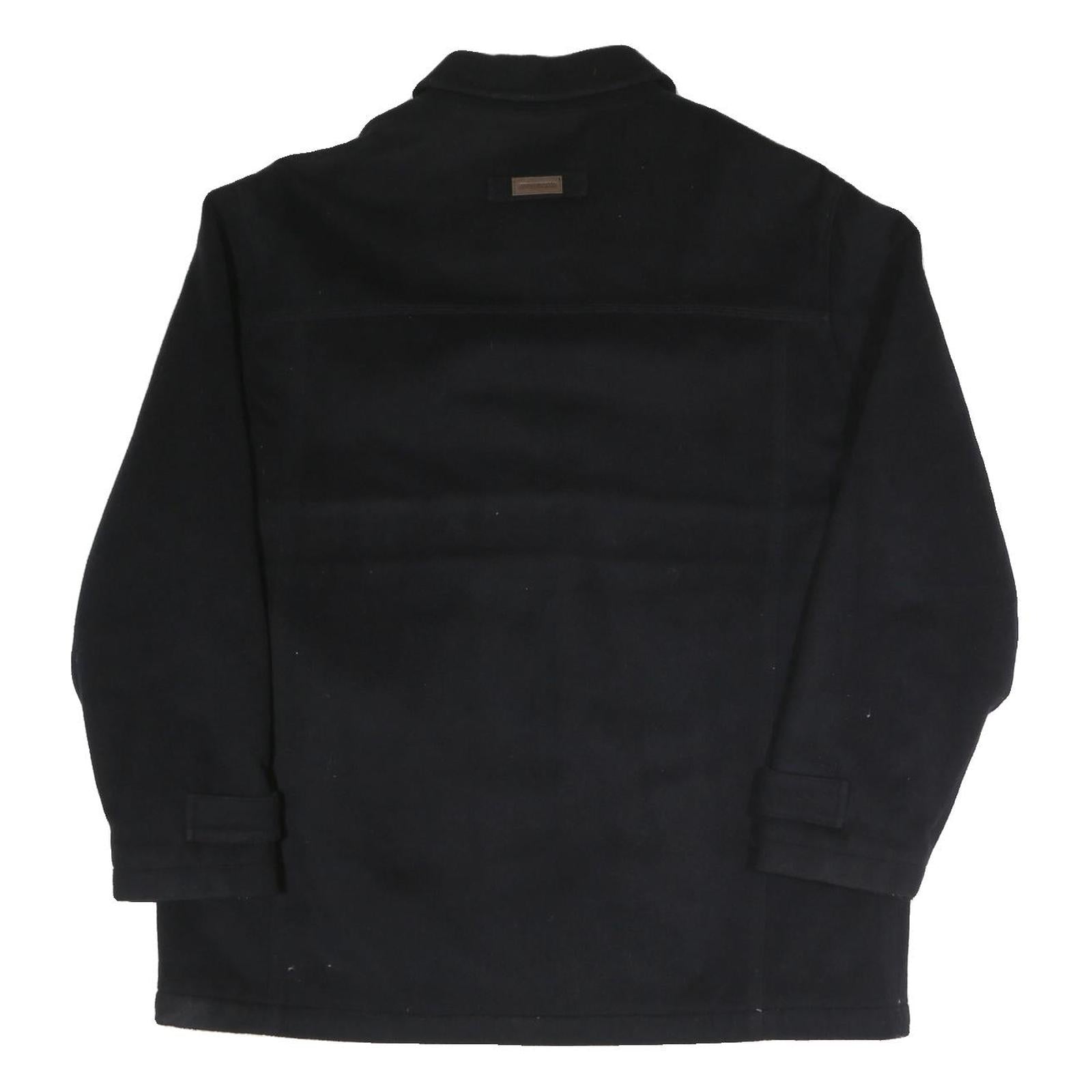 MCGREGOR Mens Black Button Jacket XL Cotton Blend Classic Stylish Warm