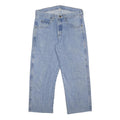 WRANGLER Mens Regular Fit Blue Denim Jeans W32 L25 Classic Cotton Zip Closure