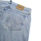 WRANGLER Mens Regular Fit Blue Denim Jeans W32 L25 Classic Cotton Zip Closure