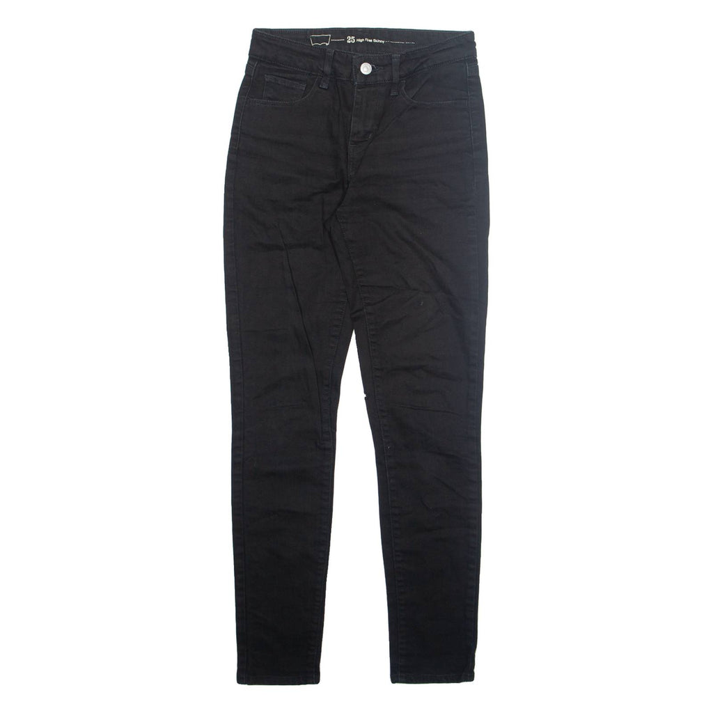 LEVI'S Womens Jeans Black Slim Skinny W25 L29