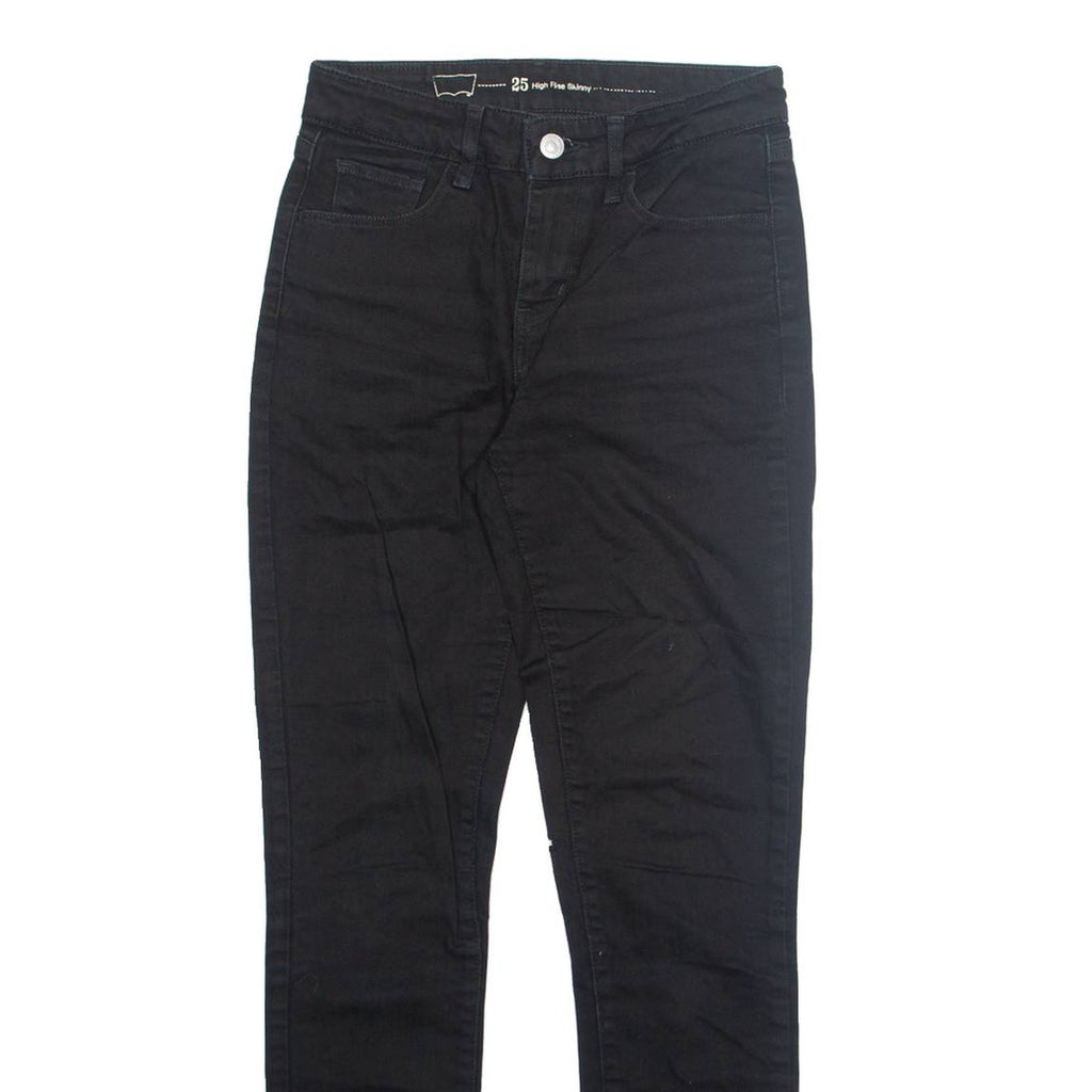 LEVI'S Womens Jeans Black Slim Skinny W25 L29