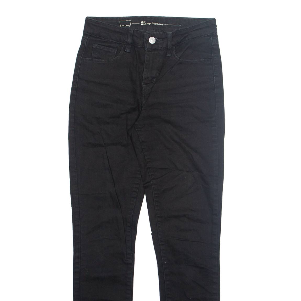LEVI'S Womens Jeans Black Slim Skinny W25 L29