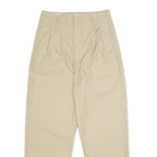 LEVI'S Womens Cotton Blend Beige Loose Straight Trousers W26 L28 Casual