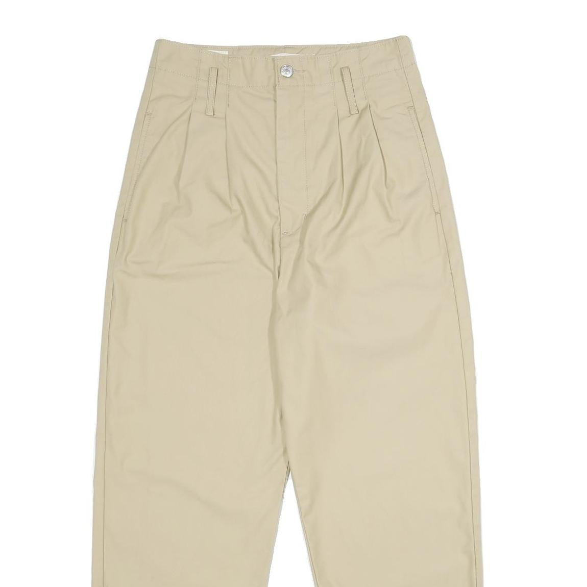 LEVI'S Womens Cotton Blend Beige Loose Straight Trousers W26 L28 Casual