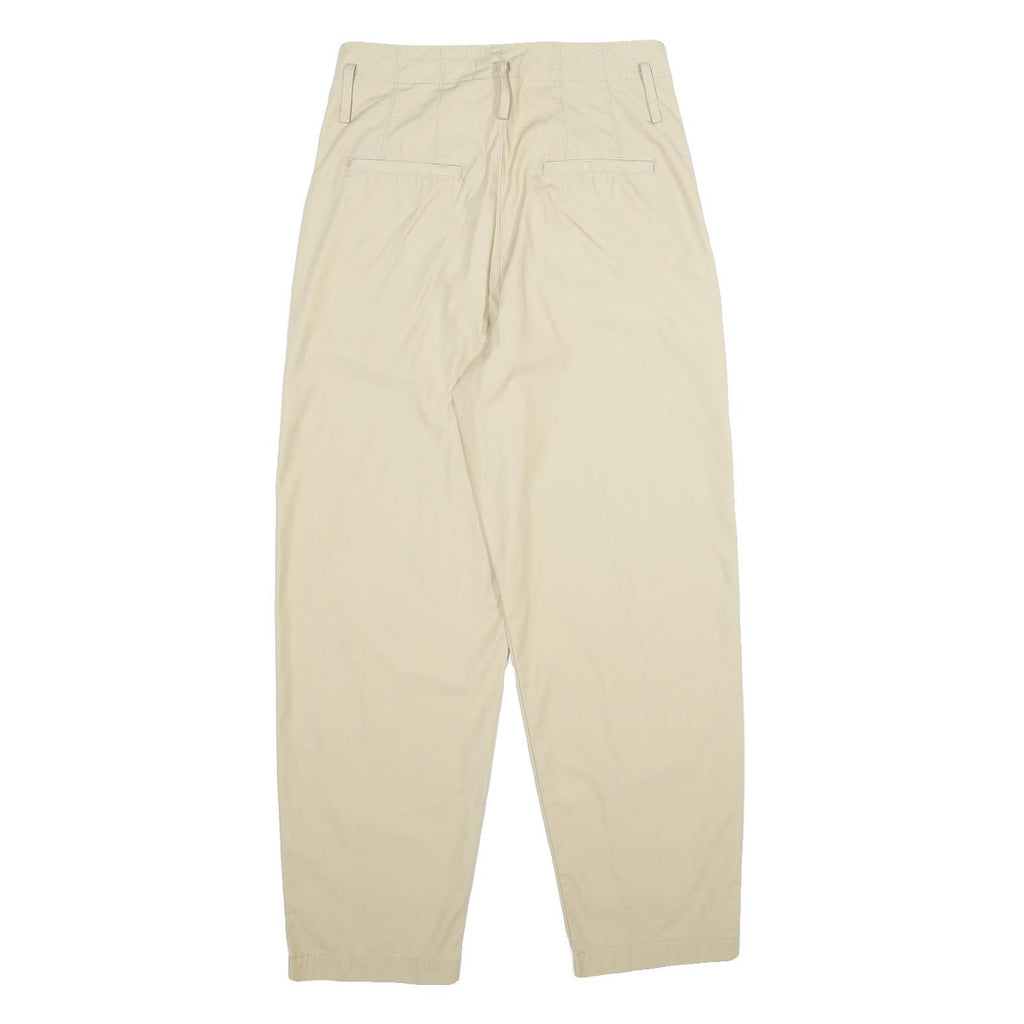 LEVI'S Womens Cotton Blend Beige Loose Straight Trousers W26 L28 Casual