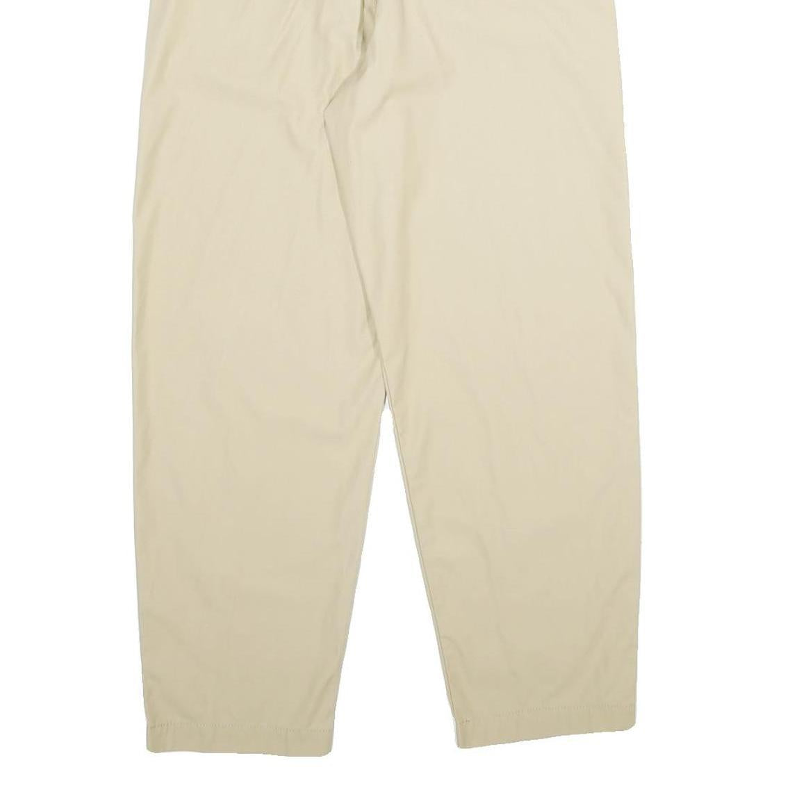 LEVI'S Womens Cotton Blend Beige Loose Straight Trousers W26 L28 Casual