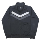 NIKE Mens Black & Grey Track Jacket M Polyester Zip Sports Casual