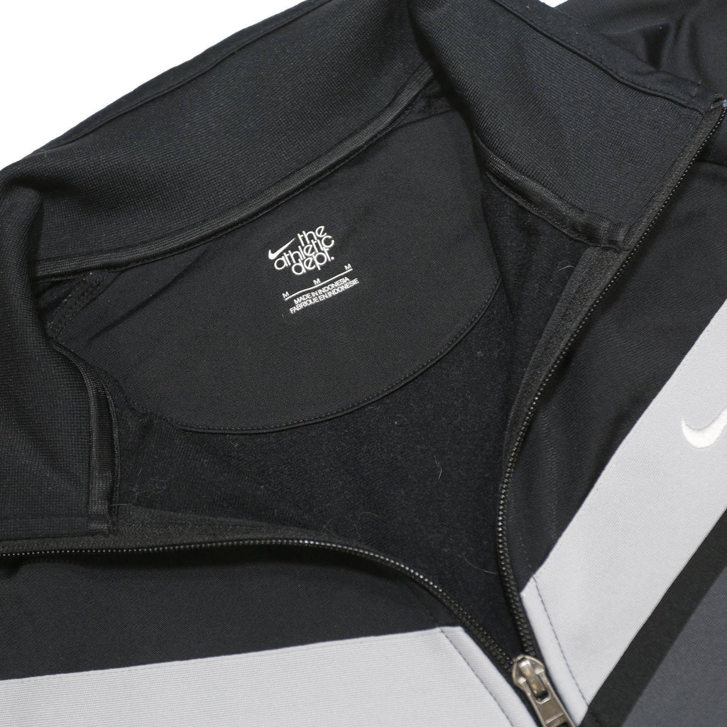 NIKE Mens Black & Grey Track Jacket M Polyester Zip Sports Casual