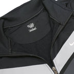 NIKE Mens Black & Grey Track Jacket M Polyester Zip Sports Casual