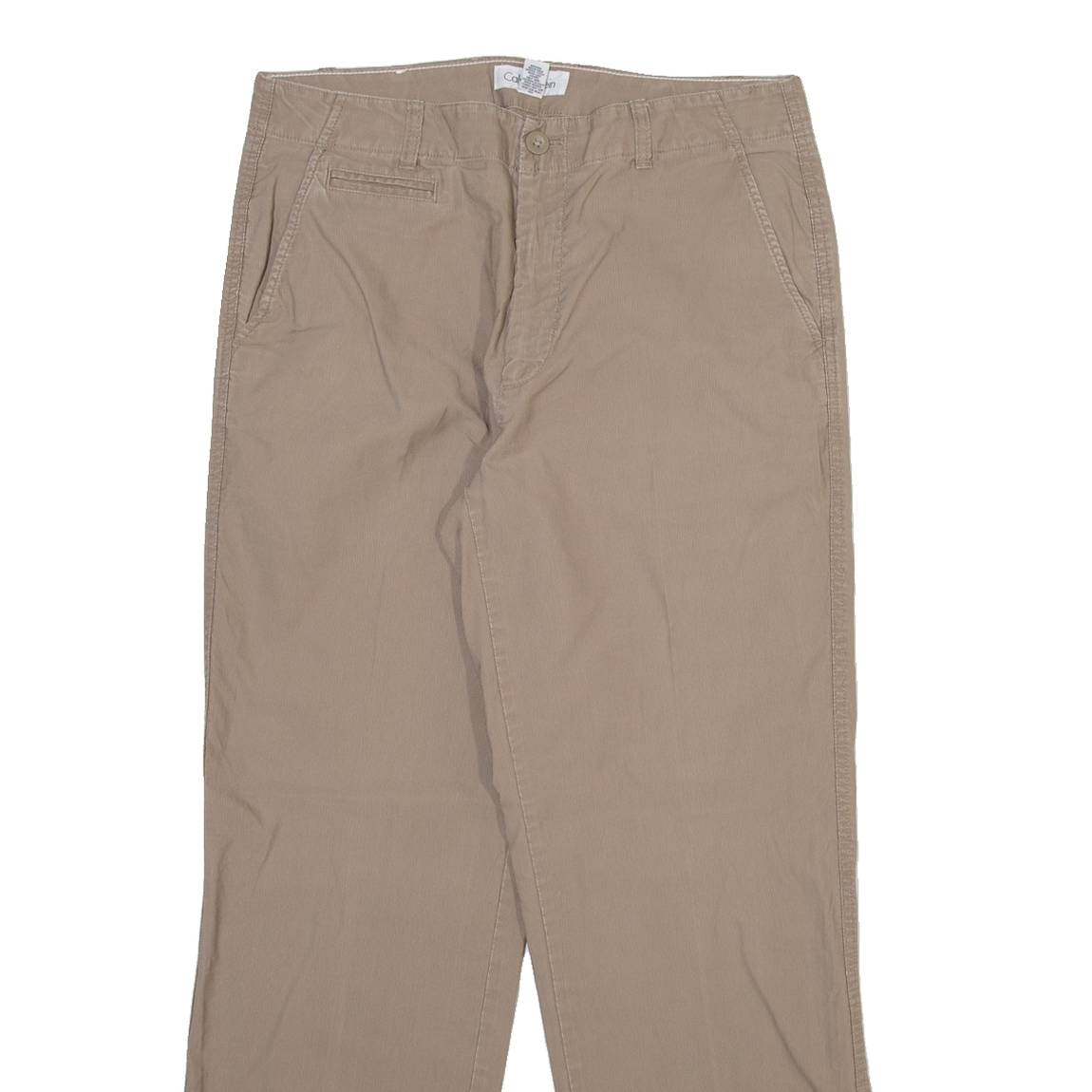 CALVIN KLEIN JEANS Mens Trousers Beige Regular Straight W32 L30