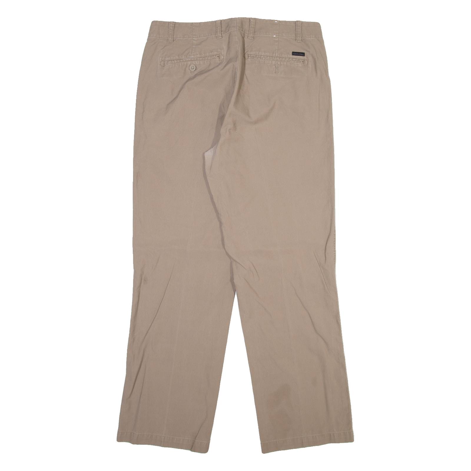 CALVIN KLEIN JEANS Mens Trousers Beige Regular Straight W32 L30