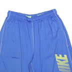 NIKE Mens Shorts Blue M W30 Sports Logo Casual Polyester Activewear