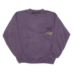 POP LINE Mens Sweatshirt Purple Crew Neck S