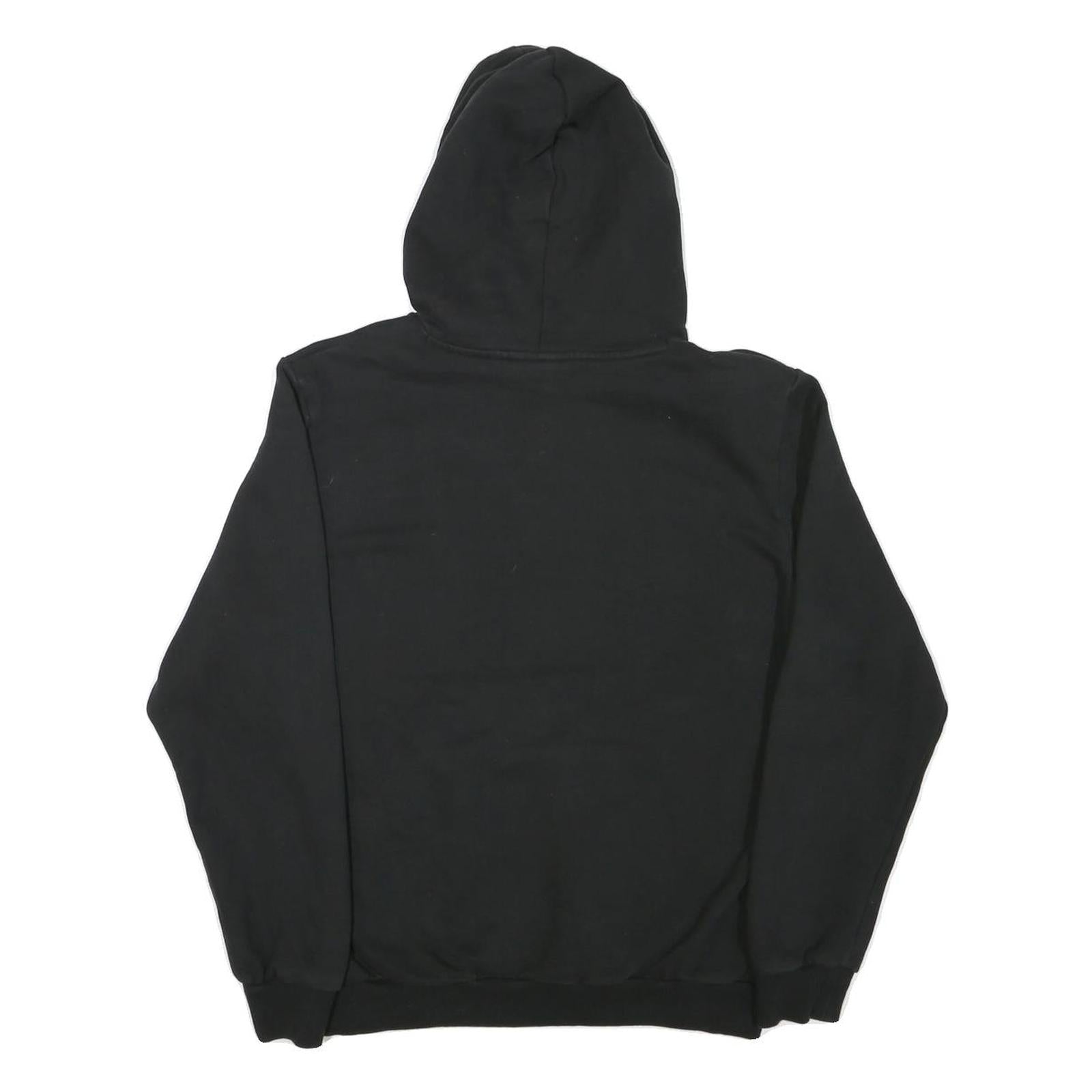 PUMA Mens Black Hoodie S Cotton Blend Pullover Drawstring Hood Pocket