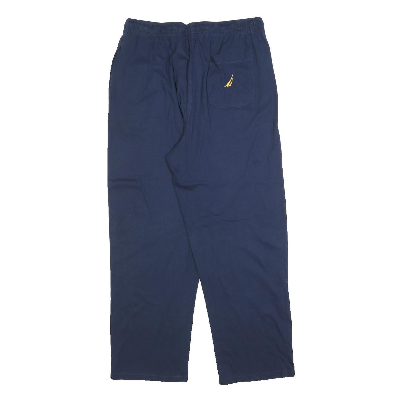 NAUTICA Mens Joggers Navy Blue Regular Straight M W30 L28 Cotton Blend Casual