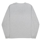 CARHARTT Mens Grey Long Sleeve Crew Neck T-Shirt XL Cotton Blend Logo Print