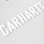 CARHARTT Mens Grey Long Sleeve Crew Neck T-Shirt XL Cotton Blend Logo Print