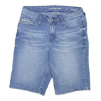 CALVIN KLEIN Womens Denim Blue Casual Shorts M W28 Lightweight Cotton Blend