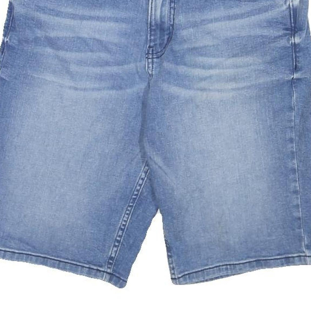 CALVIN KLEIN Womens Denim Blue Casual Shorts M W28 Lightweight Cotton Blend