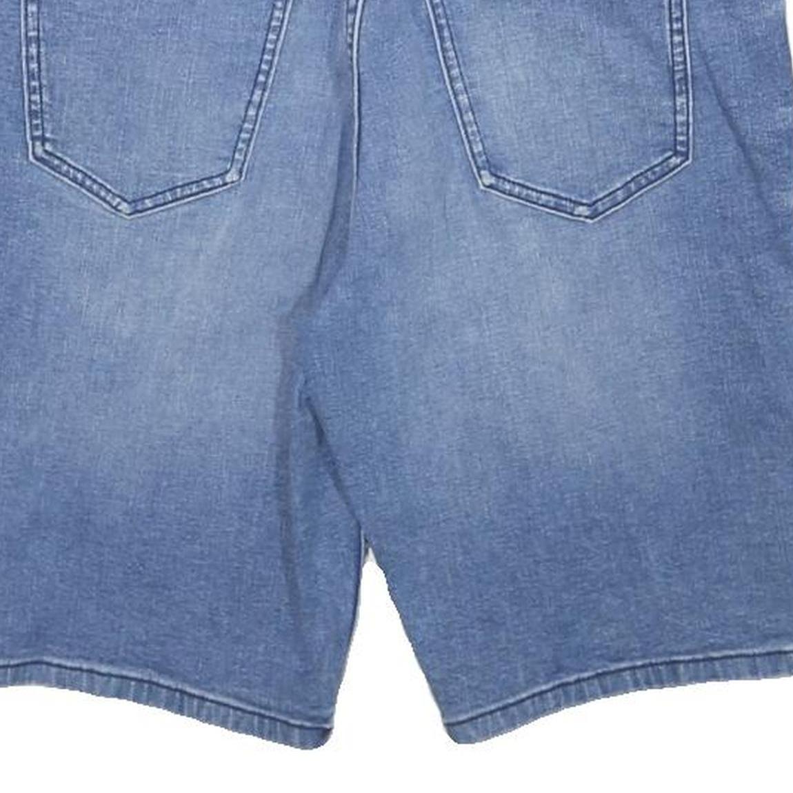 CALVIN KLEIN Womens Denim Blue Casual Shorts M W28 Lightweight Cotton Blend